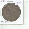 Image 1 : U.S. 1885 Morgan Silver Dollar. AU-50