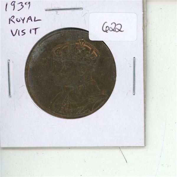 1939 Royal Visit to Canada large bronze medal.  Traces of Lustre