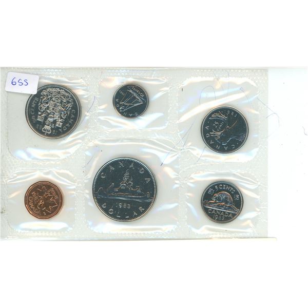 1983 Canadian proof Like set - 6 Coin Set