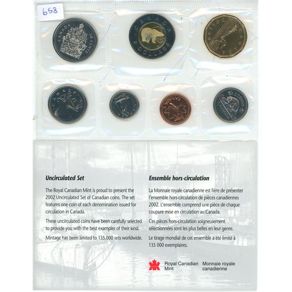 1952-2002P Canadian Proof Like Set 7 Coin Set