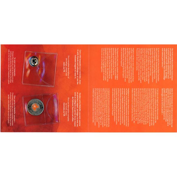 2022 truth and Reconciliation Keepsake Medal. housed in Its Original Unopened RCM Folder