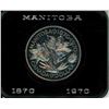 Image 1 : Specimen Nickle Dollar Manitoba 1870-1970 Canadian Dollar w/ original case