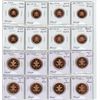 Image 1 : Set of 16 British Pennies & 2 Pence From 1999 -2008, All From Royal Mint Proof Sets