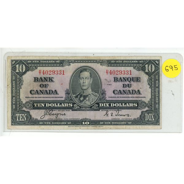1937 Canadian One Dollar.