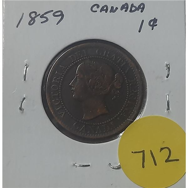 1859 Canada Large Cent