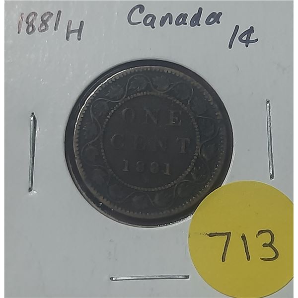 1881H Canada Large Cent
