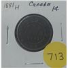 Image 1 : 1881H Canada Large Cent