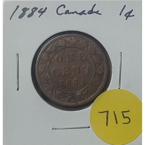 1884 Canada Large Cent