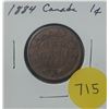 Image 1 : 1884 Canada Large Cent