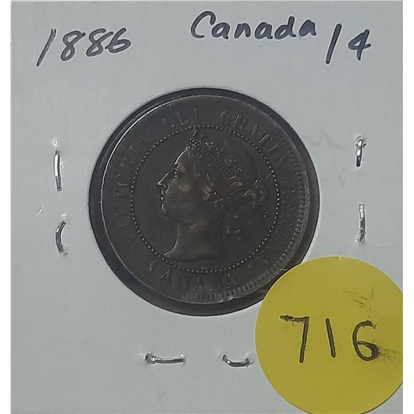1886 Canada Large Cent