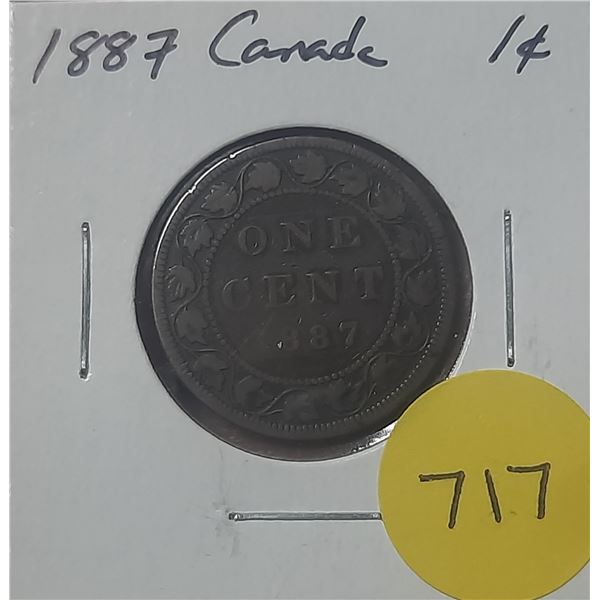 1887 Canada Large Cent
