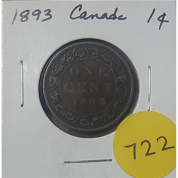 1893 Canada Large Cent