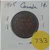 Image 1 : 1905 Canada Large Cent
