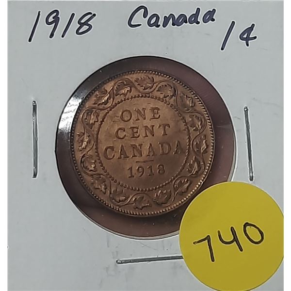 1918 Canada Large Cent
