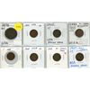 Image 1 : Lot of 8 USA Cents:  1838 Large Cent; Indian Head Pennies (1899, 1902-1907)