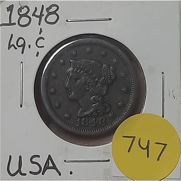 1848 USA Large Cent
