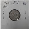 Image 2 : 1867 USA Nickel Three Cents
