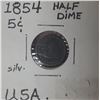 Image 2 : 1854 USA Silver Half Dime
