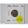 Image 1 : 1881H Canada Silver 5¢