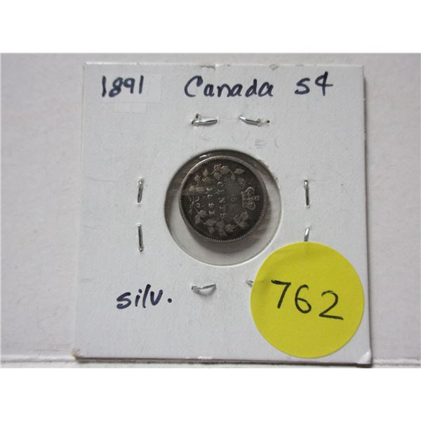 1891 Canada Silver 5¢