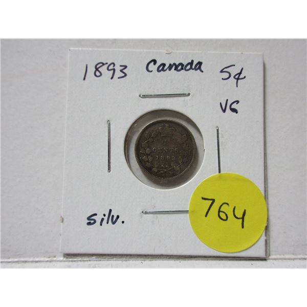 1893 Canada Silver 5¢