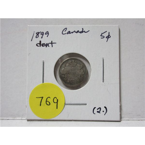 1899 Canada Silver 5¢ (2.)