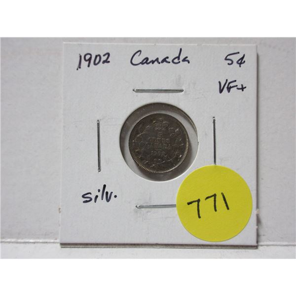 1902 Canada Silver 5¢