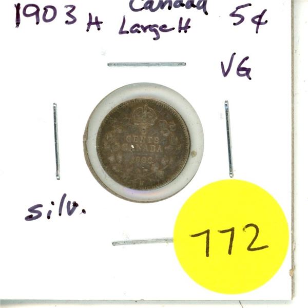 1903H Canada Silver 5¢