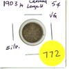 Image 1 : 1903H Canada Silver 5¢