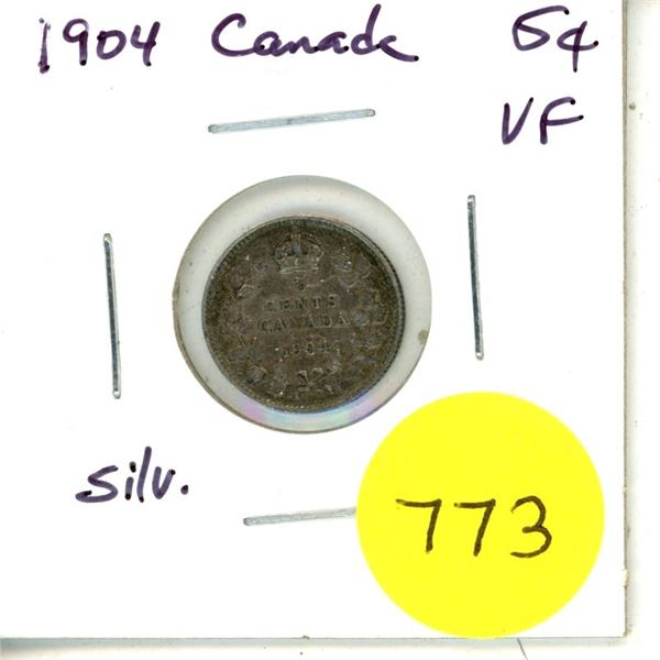 1904 Canada Silver 5¢