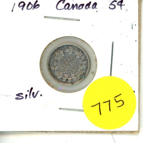1906 Canada Silver 5¢