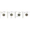 Image 2 : Lot of 4 Canada Silver 5¢:  1917-1920 (1.)
