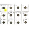 Image 1 : Lot of 12 Canada Silver 5¢:  1918-1920
