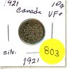 Image 1 : 1921 Canada Silver 10¢