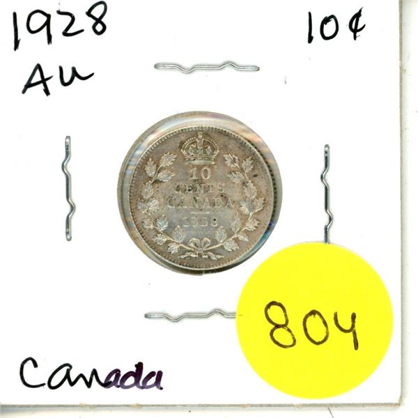 1928 Canada Silver 10¢