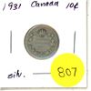 Image 1 : 1931 Canada Silver 10¢