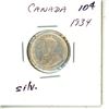 Image 2 : 1934 Canada Silver 10¢