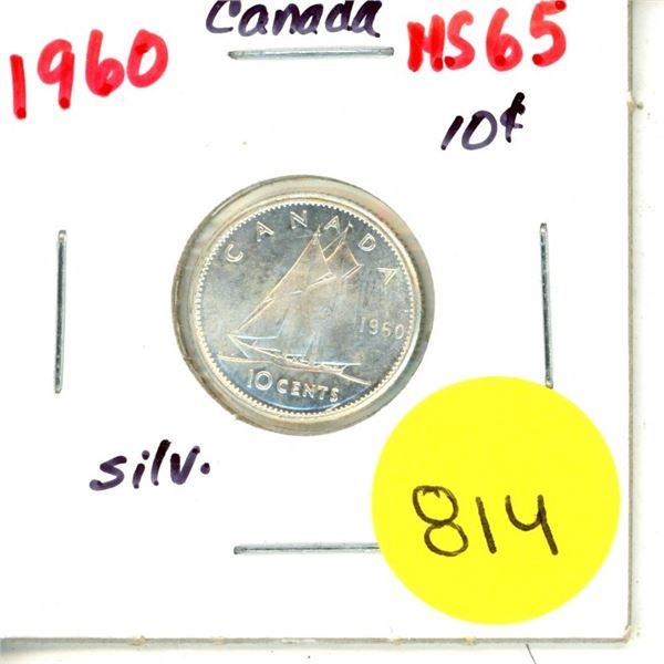 1960 Canada Silver 10¢