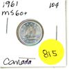 Image 1 : 1961 Canada Silver 10¢