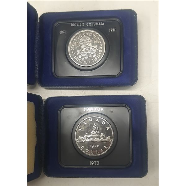 Lot of 2 Canada  Dollars:  1971 & 1972