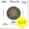 Image 1 : 1901 Canada Silver 25¢