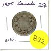 Image 1 : 1905Canada Silver 25¢