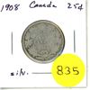 Image 1 : 1908 Canada Silver 25¢
