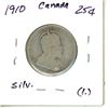 Image 2 : 1910 Canada Silver 25¢ (1.)
