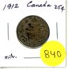 Image 1 : 1912 Canada Silver 25¢