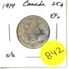 Image 1 : 1914 Canada Silver 25¢
