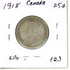 Image 2 : 1918 Canada Silver 25¢ (2.)