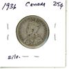 Image 2 : 1936 Canada Silver 25¢