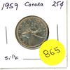 Image 1 : 1959 Canada Silver 25¢
