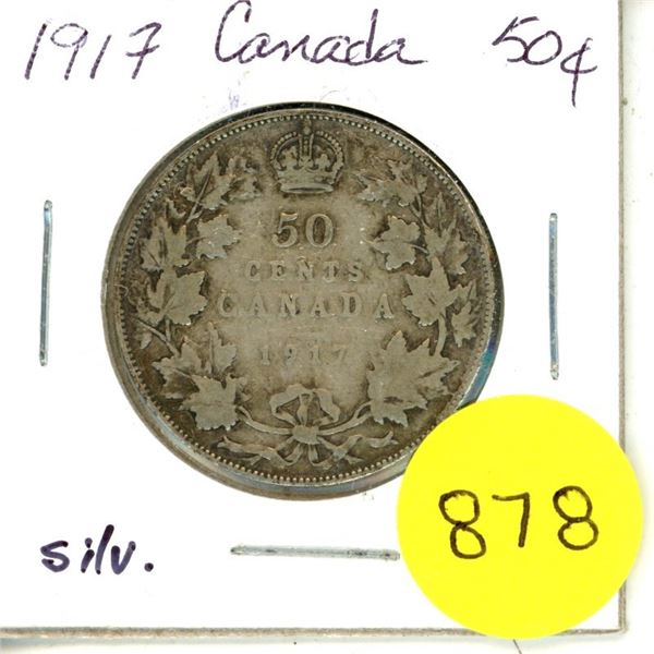1917 Canada Silver 50¢